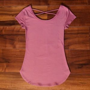 Dusky Pink Cap-Sleeved Top